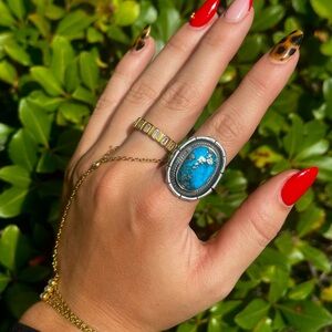 Round Turquoise Ring